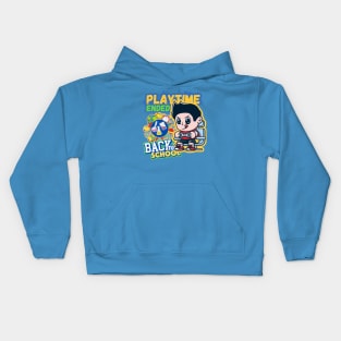 Playtime Ended back to school now, kindergarten,kids Kids Hoodie